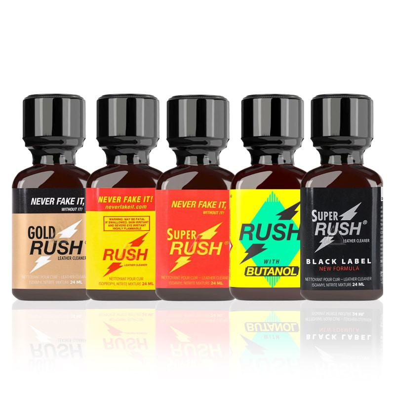 Poppers Packs - Rush Original - Rush Gold - Rush Butanol - Super Rush - Rush Black Label