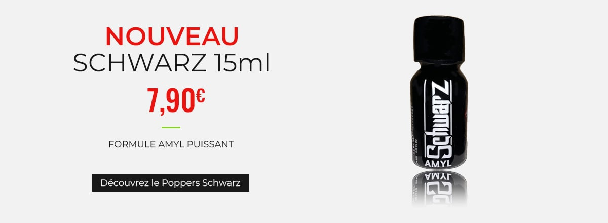 Découvrez le nouveau Schwarz 15ml exclusivement chez Poppers Lovers